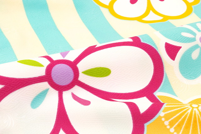 卒業式 女の子 小学校 袴用二尺袖着物 bonheur saisons レトロモダン