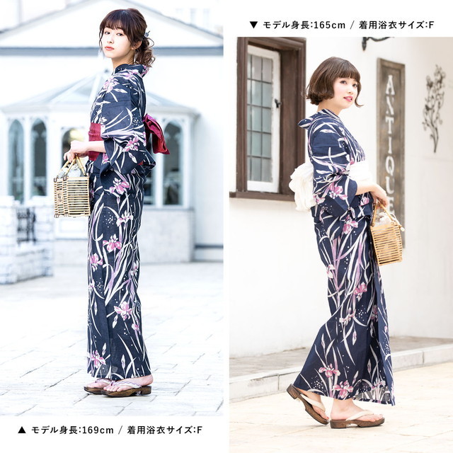 浴衣セット レディース 浴衣セット 作り帯 大人 3点セット（浴衣/帯