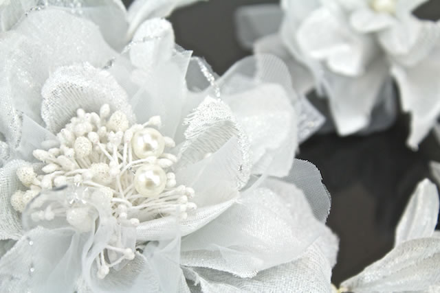 髪飾り 成人式 2点セット 卒業式 振袖 花 フラワー ビジュー パール