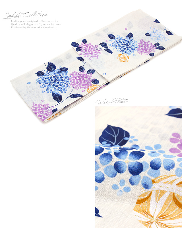 浴衣セット レディース レトロ 浴衣セット 大人 3点セット 白系