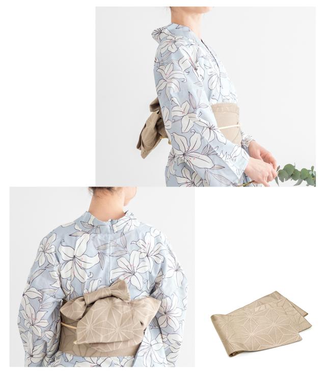 浴衣 セット レディース 浴衣セット 半幅帯 大人 2024 3点セット 水色