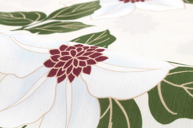 浴衣 セット レディース 浴衣セット 半幅帯 大人 3点セット ホワイト