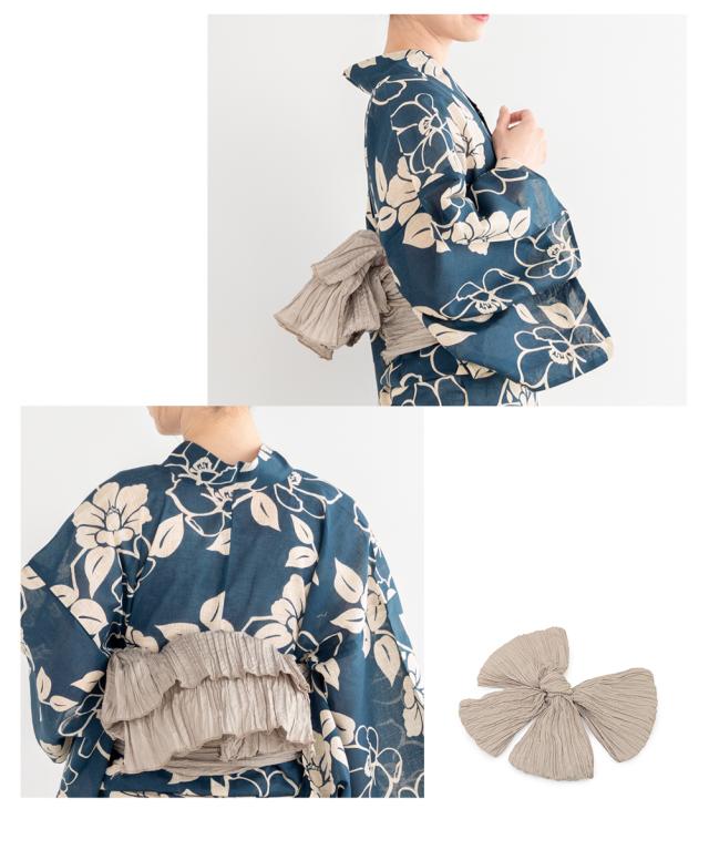 藤浴衣セット　兵児帯　ボルドー　ネイビー　紺色 大人花柄　古典花柄　和柄 藤浴衣セット 兵児帯 ボルドー ネイビー 紺色 大人花柄 古典花柄
