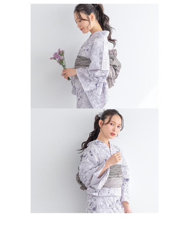 浴衣 セット レディース 浴衣セット 兵児帯 2023新作 大人 3点セット