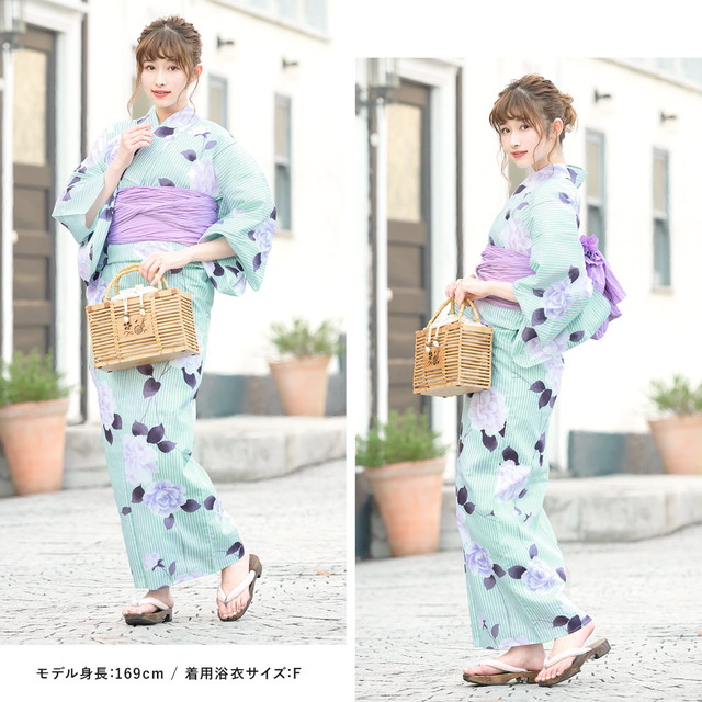 浴衣セット レディース 浴衣セット 兵児帯 大人 2点セット（浴衣/帯