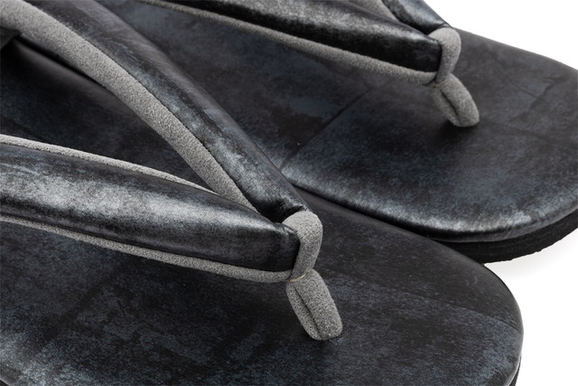 雪駄 メンズ 日本製 おしゃれ 革 カレンブロッソ 男性用 ビブラム