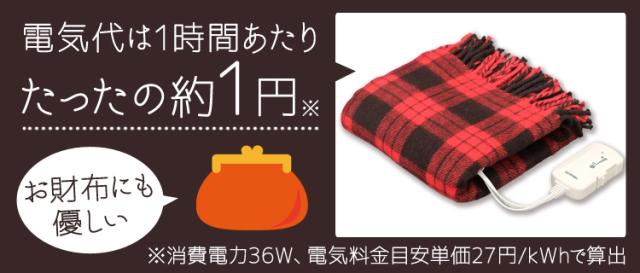 電気代は1時間あたり、たったの約1円