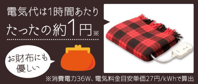 電気代は1時間あたり、たったの約1円