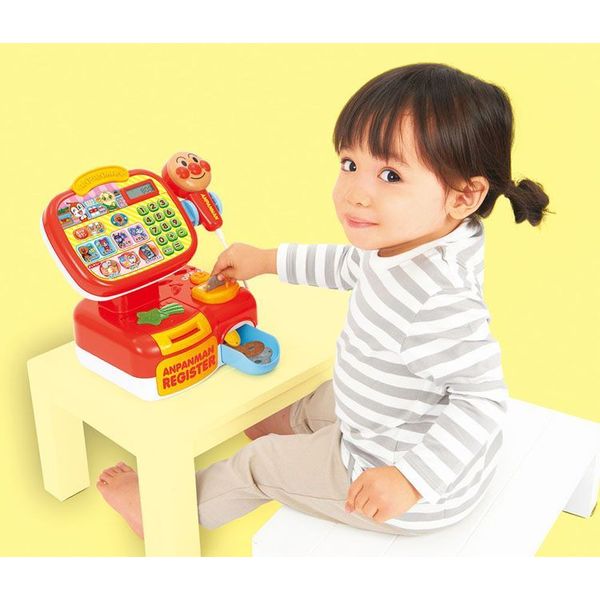 アンパンマンあんぱんまんアンパンマンレジスターレジスターセルフレジおみせやさんごっこおさつスイスイ!セルフでピピッ♪アンパンマンレジスター