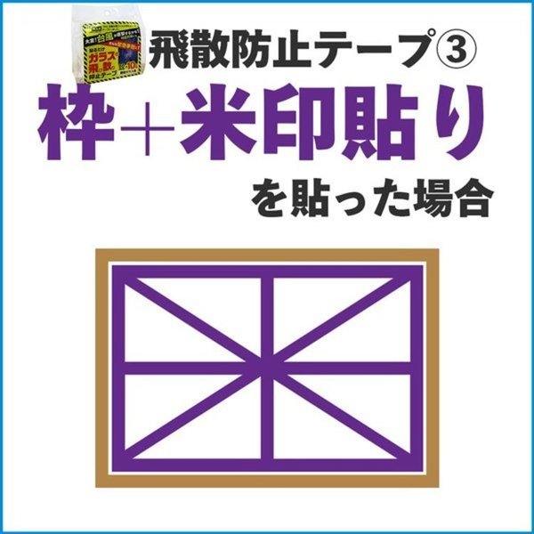 ガラス飛散防止飛散防止テープガラステープウィンドゥテープガラス飛散防止ガラスの飛び散り抑止テープクリア 