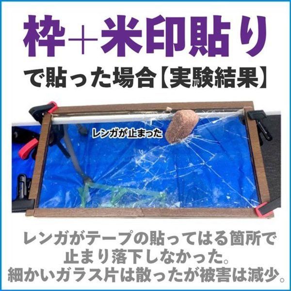 ガラス飛散防止飛散防止テープガラステープウィンドゥテープガラス飛散防止ガラスの飛び散り抑止テープクリア 