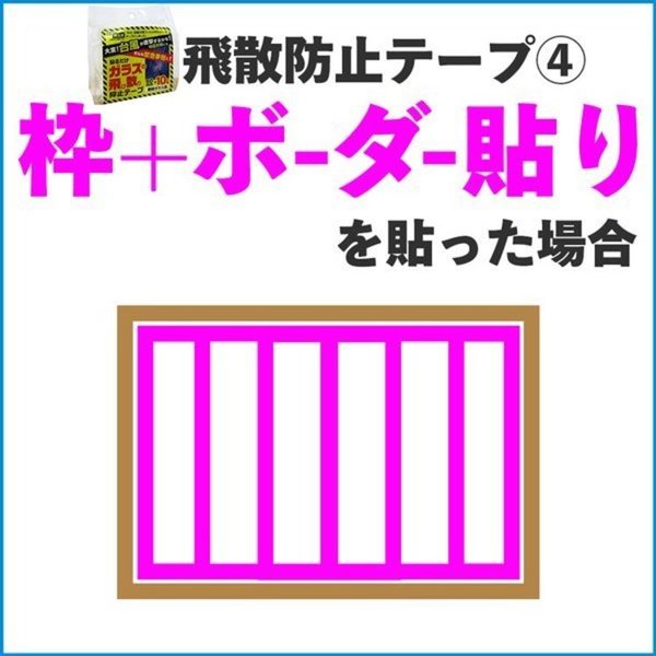 ガラス飛散防止飛散防止テープガラステープウィンドゥテープガラス飛散防止ガラスの飛び散り抑止テープクリア 