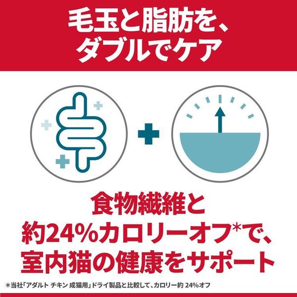 室内猫の毛玉体重ケア1〜6歳療法食キャットフードペットフードヒルズ猫インドアキャットアダルトチキン成猫1.25kg