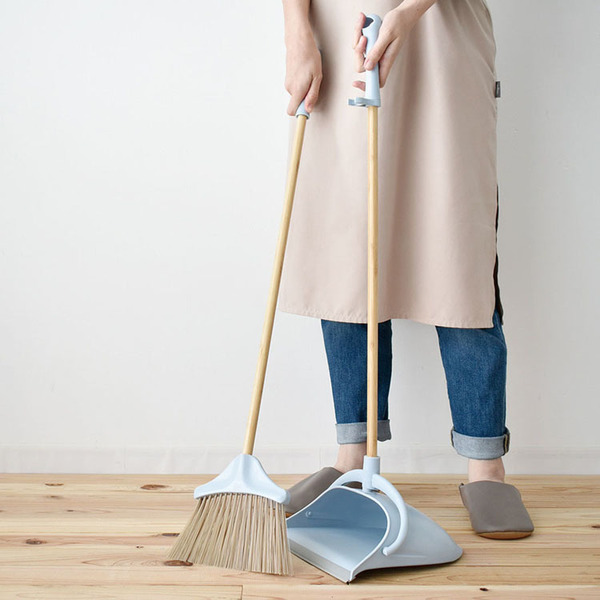 ほうきちりとりかわいいおしゃれ新生活おそうじ掃き掃除玄関セットベランダklockaブルーム&ダストパン 