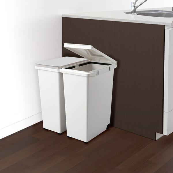 ゴミ箱屋内ペールキッチンダストボックス連結キャスター付スタイリッシュ省スペースゴミの分別捨てやすいキッチンジョイント分別20 