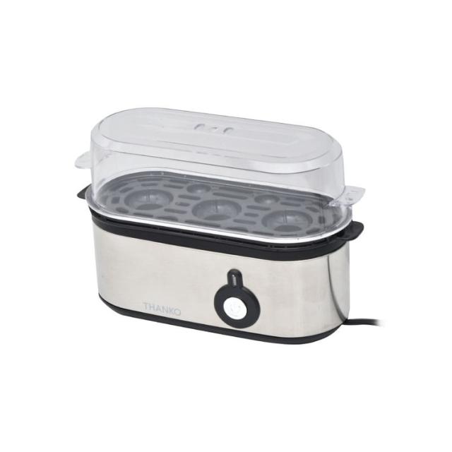 THANKOサンコーSUFAEGSSL蒸し器エッグスチーマーゆで卵スチームクッカーゆで卵メーカー高速調理簡単エッグスチーマーシルバーサンコー