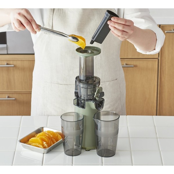 スロージューサー健康コンパクト栄養素が壊れにくい生きた酵素スムージーフレッシュジュースお手入れ簡単デザイン家電ラドンナミニスロージューサー