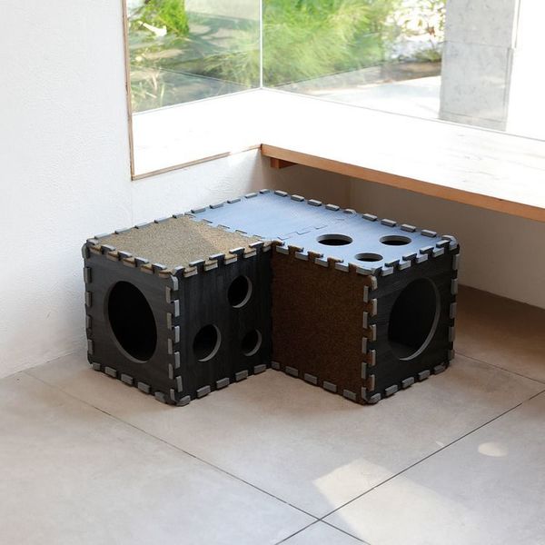 爪研ぎトンネル猫多機能猫グッズおもちゃ遊具ネコ用品爪ペットケアシービージャパンNOALIKEつめが研げるペットトンネル 