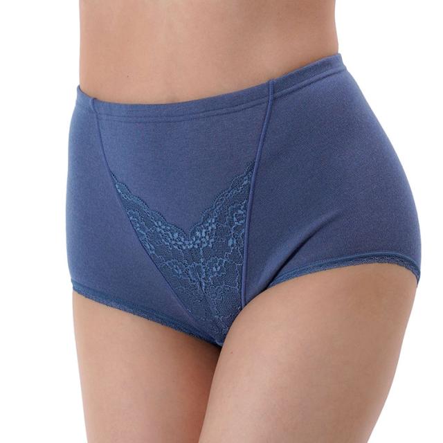 ショーツレディースあったかスタンダードタイプ深ばき湯たんぽお腹部分2重構造吸湿発熱満足美温活湯たんぽ心地ショーツ無地前側レーススタンダードタイプ深ばき吸湿発熱Fukuske