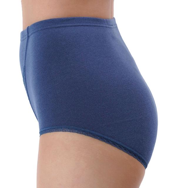 ショーツレディースあったかスタンダードタイプ深ばき湯たんぽお腹部分2重構造吸湿発熱満足美温活湯たんぽ心地ショーツ無地前側レーススタンダードタイプ深ばき吸湿発熱Fukuske