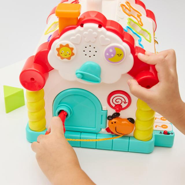 知育玩具おうち型ごっこ遊び音が鳴る型はめ遊びけん盤演奏カラフル音が鳴るプレゼントお祝いギフトHolaおもちゃ型はめ遊びかわいいワクワク手あそびハウスミュージック・デラックスDADWAY