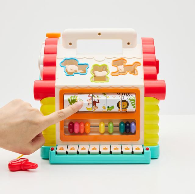 知育玩具おうち型ごっこ遊び音が鳴る型はめ遊びけん盤演奏カラフル音が鳴るプレゼントお祝いギフトHolaおもちゃ型はめ遊びかわいいワクワク手あそびハウスミュージック・デラックスDADWAY