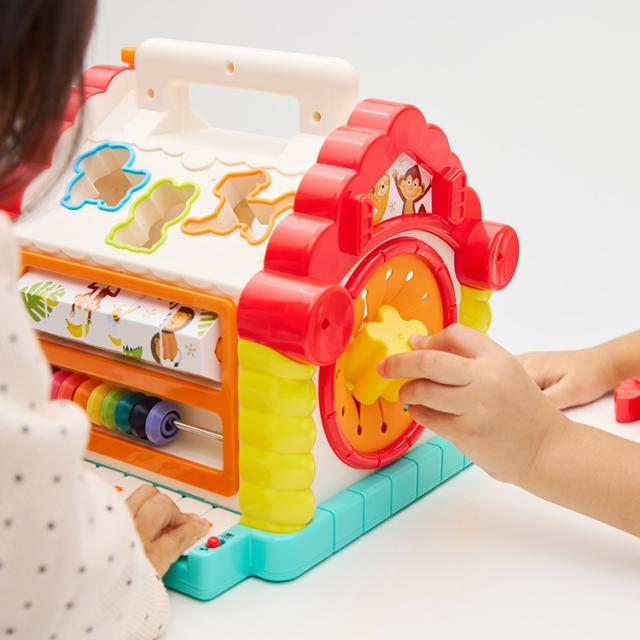 知育玩具おうち型ごっこ遊び音が鳴る型はめ遊びけん盤演奏カラフル音が鳴るプレゼントお祝いギフトHolaおもちゃ型はめ遊びかわいいワクワク手あそびハウスミュージック・デラックスDADWAY