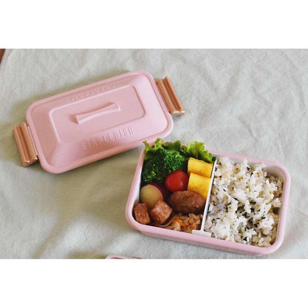 ランチボックス弁当箱一段弁当箱バックルレディース女子1段弁当おしゃれかわいいランチボックス弁当箱一段弁当箱ステイプル抗菌タイトランチ1段サブヒロモリ