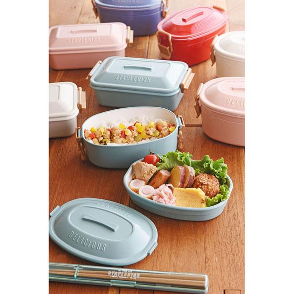 ランチボックス弁当箱一段弁当箱バックルレディース女子2段弁当おしゃれかわいい抗菌清潔安心バクテキラーランチボックス弁当箱一段弁当箱ステイプル抗菌タイトロックランチ2段サブヒロモリ