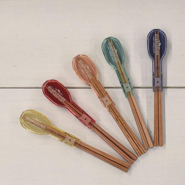 箸スプーンケースコンビセット弁当ランチグッズマイ箸マイカトラリー抗菌安心食洗機箸スプーンケースステイプル抗菌コンビセット＆ハーフケースLサブヒロモリ