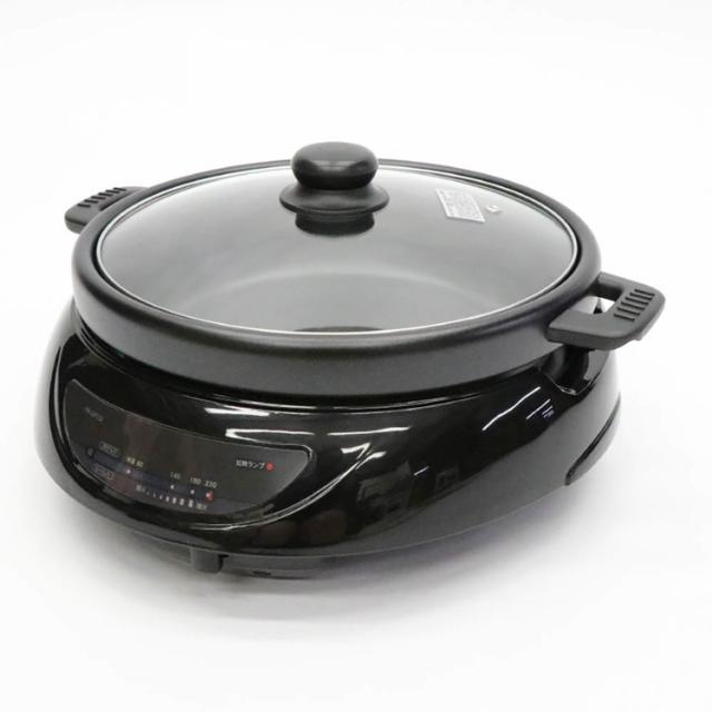 2WAYグリルプレート1台2役着脱プレート鍋料理焼き料理ハイパワー1300W無段階温度調節機能着脱プレート深鍋プレートグリルプレート2WAYグリルプレート