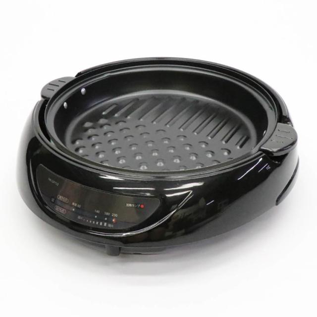 2WAYグリルプレート1台2役着脱プレート鍋料理焼き料理ハイパワー1300W無段階温度調節機能着脱プレート深鍋プレートグリルプレート2WAYグリルプレート
