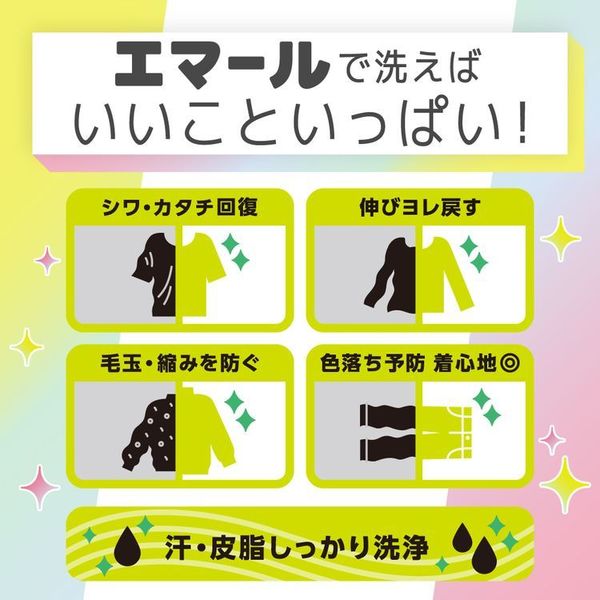 花王エマール洗剤洗濯液体洗剤おしゃれ着おしゃれ着洗剤詰替えリフレッシュグリーンの香り【4個セット】エマールつめかえ用810gエマール 