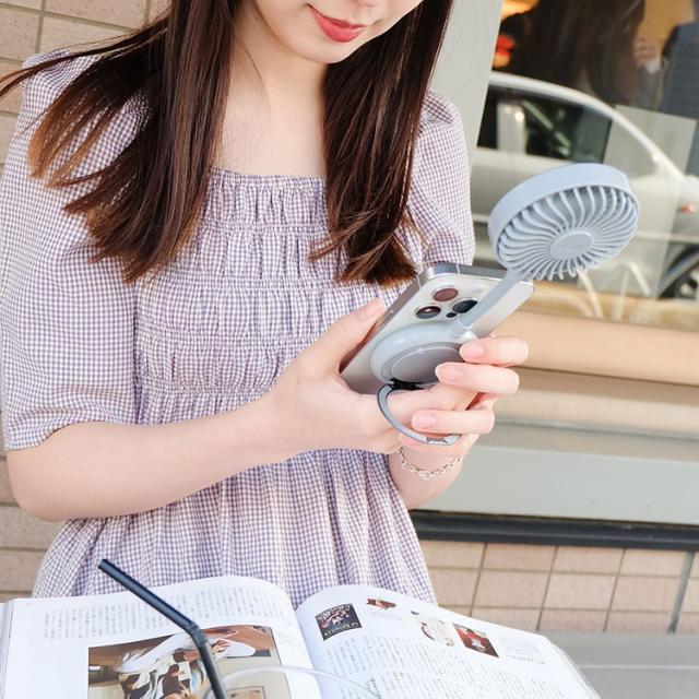 ミニ扇風機小型扇風機マグネットハンディ—ファン扇風機持ち運びおしゃれスマホコンパクト卓上ハンディファン携帯扇風機ミニ扇風機かわいいミニ扇風機小型扇風機マグネットiFanMag 