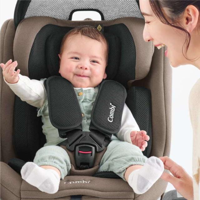 おでかけチャイルドシートコンビ10才頃まで使えるロングユースR129ISOFIX固定回転コンパクトクルムーヴロングR129エッグショックEAコンビ 