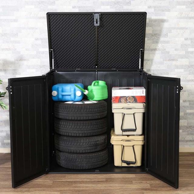 屋外収納庫ガーデンストレージ収納庫アウトドア収納屋外大容量鍵穴付き収納玄関ガーデン屋外収納庫(ガーデンストレージ)