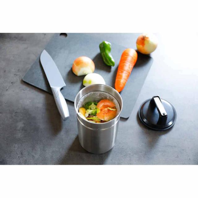 生ゴミキャニスター密閉容器臭い漏れ防止防臭効果キッチン収納コンパクトサイズシンプルデザイン小型ゴミ箱清潔手軽キッチン用品生ごみキャニスター密閉出来る生ゴミキャニスターSシービージャパン 