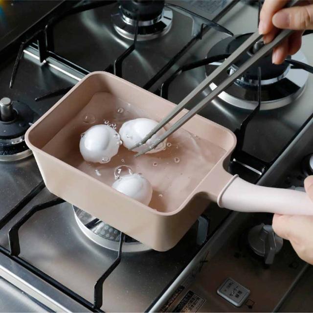 フライパン深型フライパン四角フライパン省スペース焦げ付きにくいスタイリッシュ使いやすい軽量設計IH対応ガス火対応ふらいぱん調理用具フタ付きスクエアSupot深型四角フライパン13×18cmシービージャパン