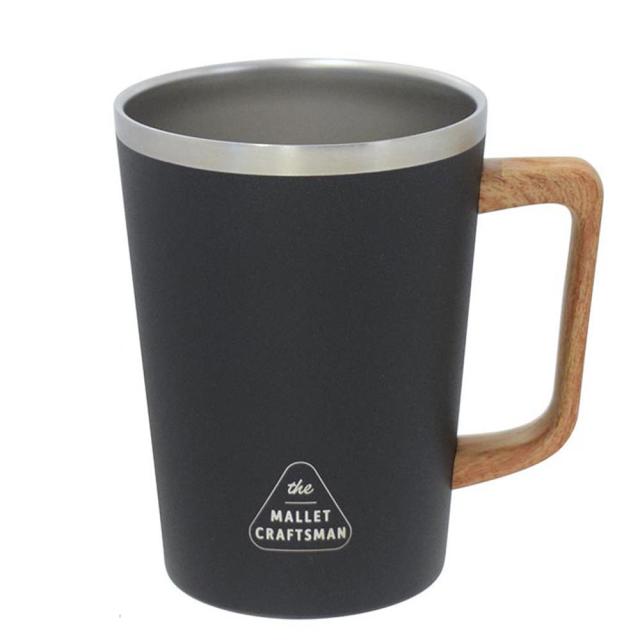 ステンレスタンブラーコンビニコーヒー保冷タンブラー結露予防デスクワーク真空二重構造保温タンブラーマリット　ハンドル付ステンレスタンブラーサブヒロモリ 