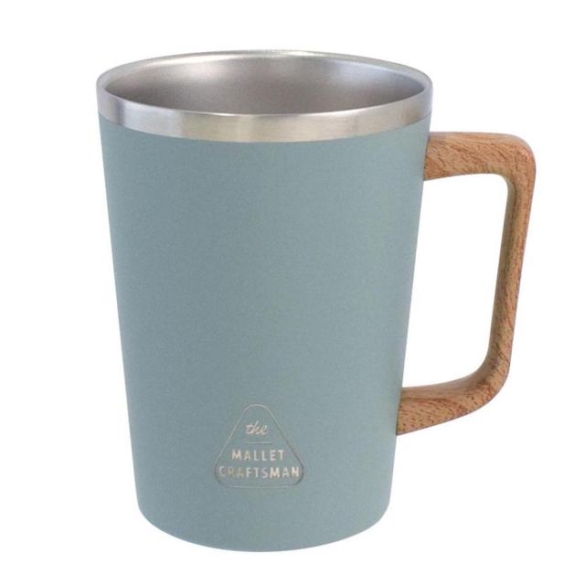 ステンレスタンブラーコンビニコーヒー保冷タンブラー結露予防デスクワーク真空二重構造保温タンブラーマリット　ハンドル付ステンレスタンブラーサブヒロモリ 