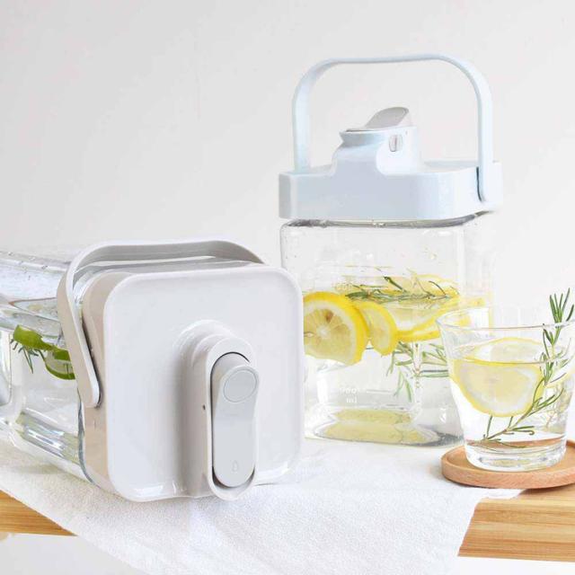 ウォータージャグ冷水筒アウトドア熱中症対策横置きポット横置き冷水筒2.3リットルスポーツ広口設定大容量キッチン用品保存容器ジャグ横置きウォータージャグ2.3L 