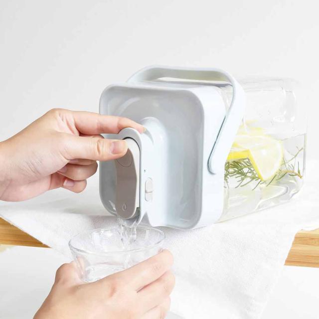 ウォータージャグ冷水筒アウトドア熱中症対策横置きポット横置き冷水筒2.3リットルスポーツ広口設定大容量キッチン用品保存容器ジャグ横置きウォータージャグ2.3L 