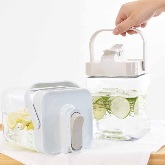 ウォータージャグ冷水筒アウトドア熱中症対策横置きポット横置き冷水筒2.3リットルスポーツ広口設定大容量キッチン用品保存容器ジャグ横置きウォータージャグ2.3L 