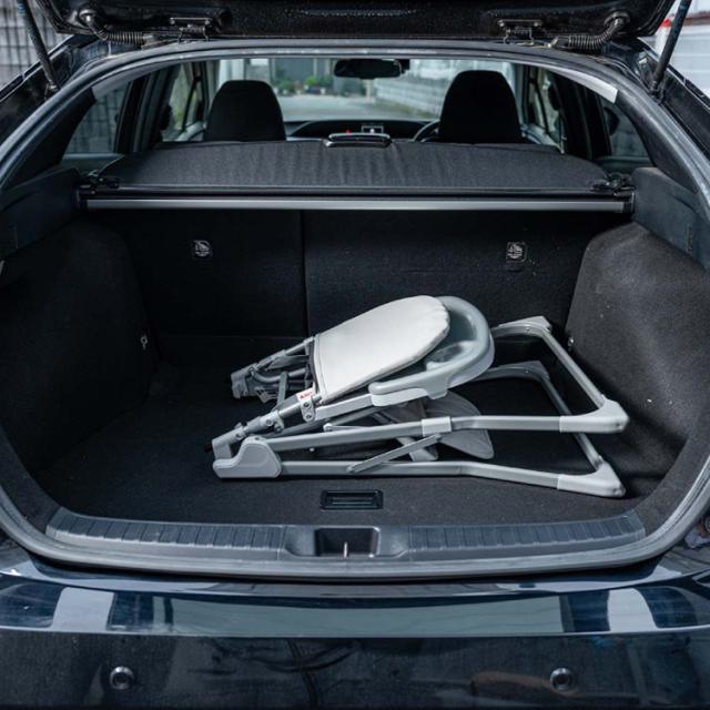 ベビーチェアハイタイプ折り畳み自立式ネビオテーブル取り外し2層テーブル食品衛生法合格6カ月からサッと拭けるPUレザーテーブル3段階スライドフットレスト3段階調整自立式折りたたみベビーハイチェアS-1Nebio