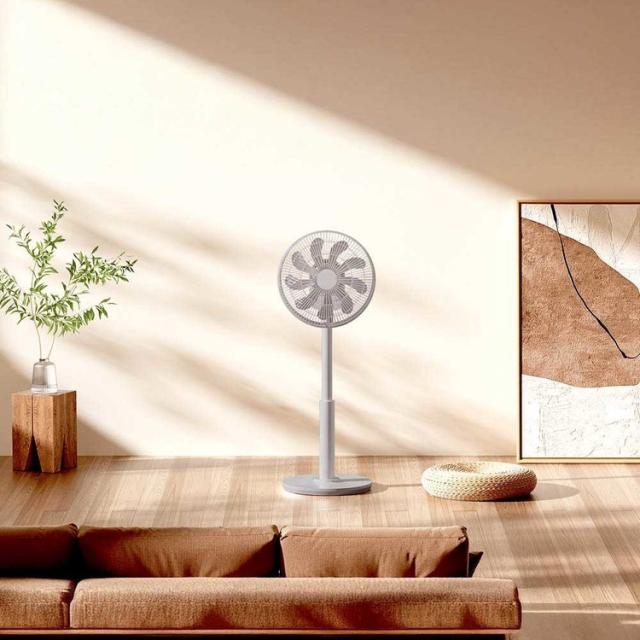 サーキュレーターDC扇風機大風量扇風機リビング扇風機高さ調節首振りDCサーキュレーター扇風機グレージュ