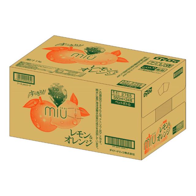 ダイドー熱中症対策ミネラル塩分レモンオレンジフレーバー柑橘水ミウミウレモンアンドオレンジ×48本ダイドードリンコ 