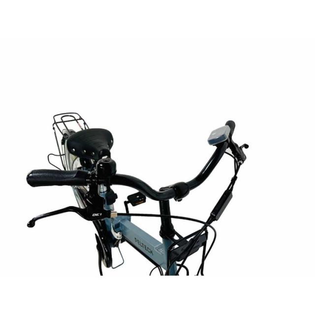 電動自転車 本体 折り畳み 24インチ 電動アシスト自転車 LEDライト付 タイヤ 大きめ 変速なし 泥除け装備 完成品 自転車 電動 8.5Ah 折りたたみ チャリ 通勤 通学 おりたたみ自転車 コンパクト収納 PELTECH ペルテック TDH-414L * 【TD】 【代引不可】