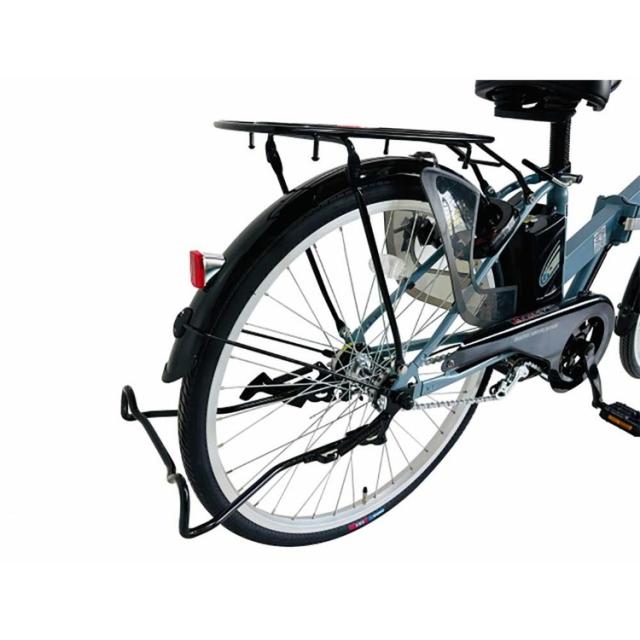 電動自転車 本体 折り畳み 24インチ 電動アシスト自転車 LEDライト付 タイヤ 大きめ 変速なし 泥除け装備 完成品 自転車 電動 8.5Ah 折りたたみ チャリ 通勤 通学 おりたたみ自転車 コンパクト収納 PELTECH ペルテック TDH-414L * 【TD】 【代引不可】