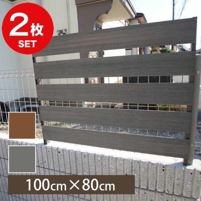 エクステリアフェンス人工木フェンスフェンス目隠し樹脂着脱式目隠しフェンス1000T-8TKSG旭興進