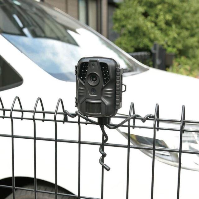 トレイルカメラ防水防犯カメラ赤外線屋外動画夜間動体検知監視カメラ電池式トレイルカメラ100万画素オーム電機